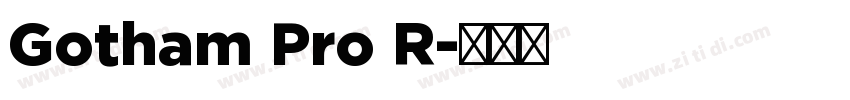 Gotham Pro R字体转换